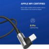 13_1732768115 Ugreen USB A To Right Angle Lightning Cable 1M
