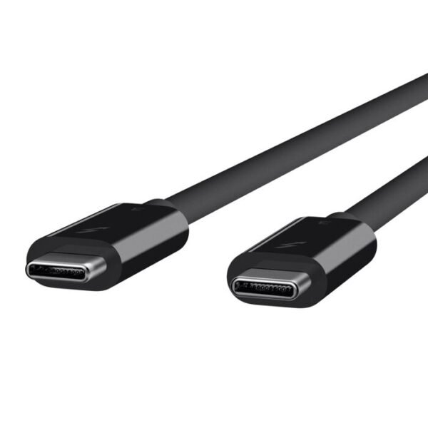20063cc26f9931e5_F2CD085bt2M-BLK_4W_2 Belkin Thunderbolt 3 Cable (USB C to USB C) (100W) (6.5ft/2m)