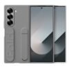 Samsung Galaxy Z Fold6 Gray Silicone Grip Cover with Stand