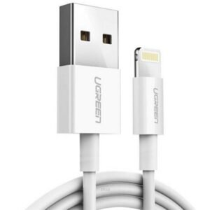 Ugreen Alu Case Braided Lightning Cable 1M Silver