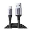 314904_1 (1) Ugreen USB A To Lightning Cable Alu Case with Braided 1.5M Black