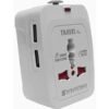 Soundteoh Travel Adaptor with Dual USB White