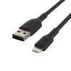 583301fd54fa5999_CAA002BT0M-BLK_BoostCharge_USB-A_to_LtgCable_Gallery_Shot_05_WEB Belkin BOOST CHARGE Braided Lightning to USB A Cable