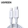 Rklgsbxi1700213432-1090x1090 Ugreen USB C To Lightning M/M Cable Rubber Shell 60W 1M White