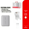 SKU_-04-FestivalPackGrey Yoobao PD20 Mini 10000mAh Fast Charging Super Mini Power Bank/ Festival Pack PD 20W Charger Set QC18W/PD20W