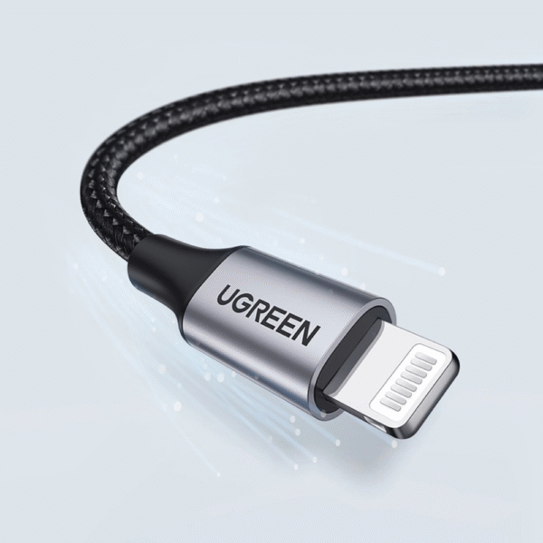 UGREEN_2024_11_28T105217_397_1732766475 Ugreen USB A To Lightning Cable Alu Case with Braided 1.5M Black