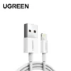 bcq2bhEJ6747de8379c66_1732763267 Ugreen Alu Case Braided Lightning Cable 1M Silver