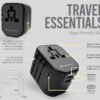 Soundteoh Travel Adaptor with 20W Quick Charger