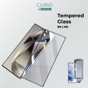mceclip0(604) Charby CURIO Guard Curved 9H Tempered Glass Screen Protector Kit Full HD Clear for Samsung S24/S25 Plus Ultra