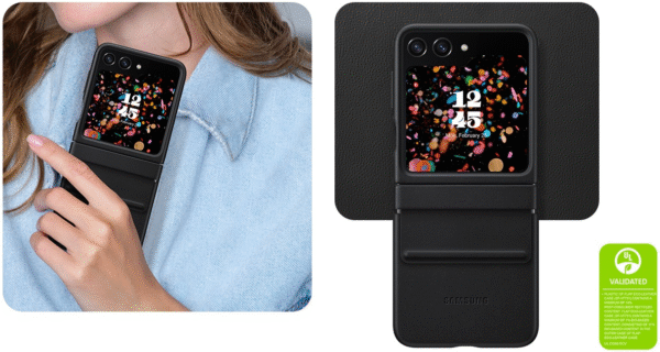 mceclip2(70) Samsung Galaxy Z Flip 5 Leather Cover