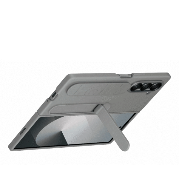 Samsung Galaxy Z Fold6 Gray Silicone Grip Cover with Stand